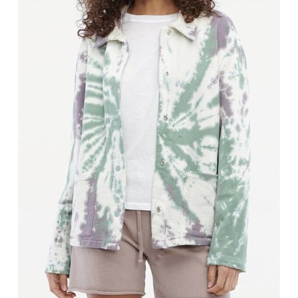 Lacausa Womens Kismet Jacket Size XL Snap Front In Sugarplum Swirl NWT - Picture 11 of 13